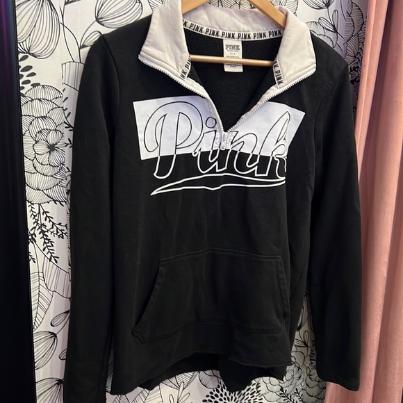 Black & White 1/2 Zip - Picture 1 of 3